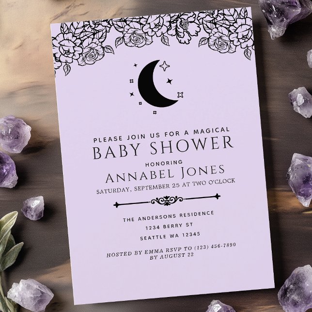 Witchy Gothic Tarot Card Nuetral Baby Shower (Creator Uploaded)