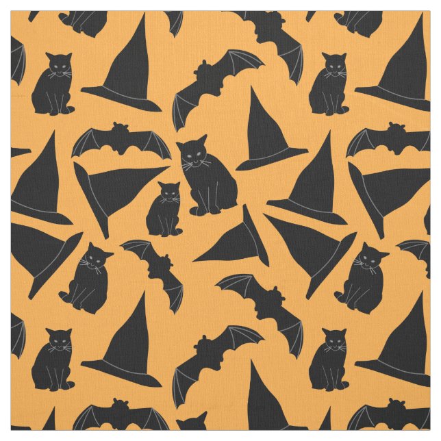 Witchy Halloween  Fabric (Swatch)