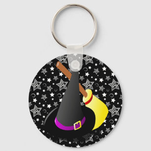 Witchy Halloween Fun Key Ring