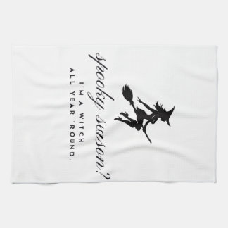 witchy halloween kitchen towel || spooky season