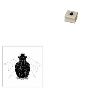 Witchy Halloween -- Magic Bottle Rubber Stamp