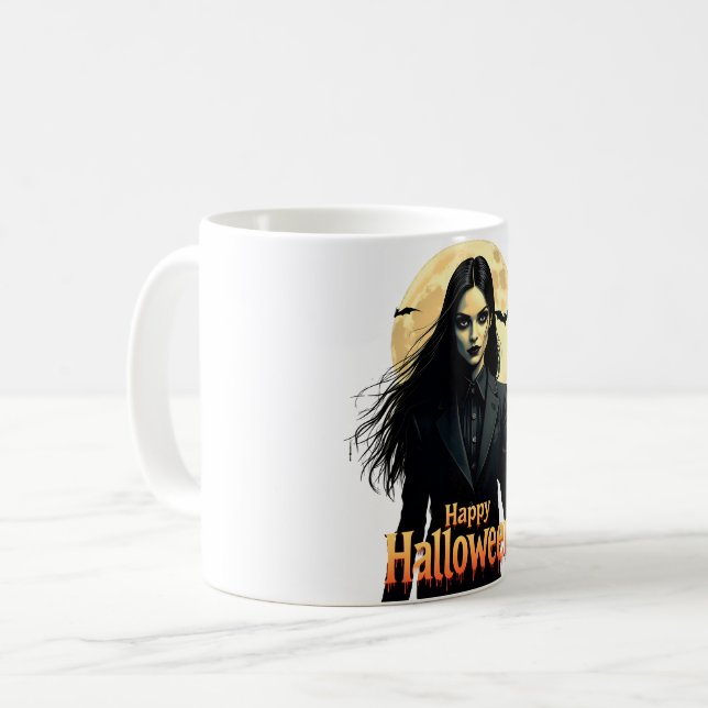 Witchy Halloween Night Coffee Mug (Front Left)