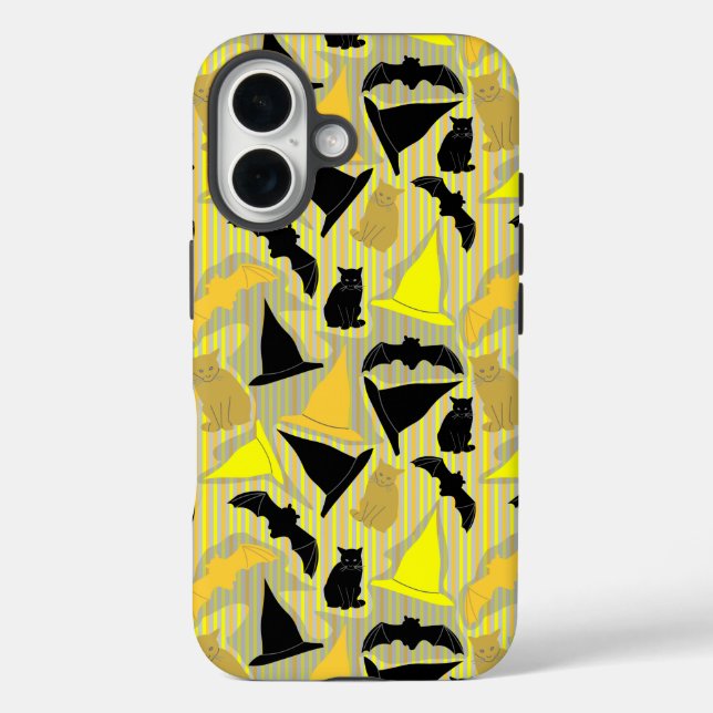 Witchy Halloween Stripes Case-Mate iPhone Case (Back)