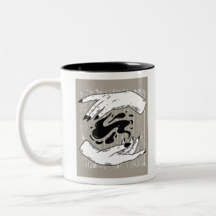 Witchy Hands Two-Tone Coffee Mug