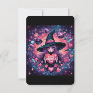 Witchy Heart Love Valentines Day Magical Cards
