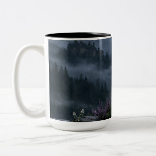 Witchy Lantern Moon View Black Mug