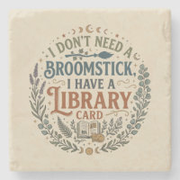 Witchy Librarian Library Card Book Lover Custom