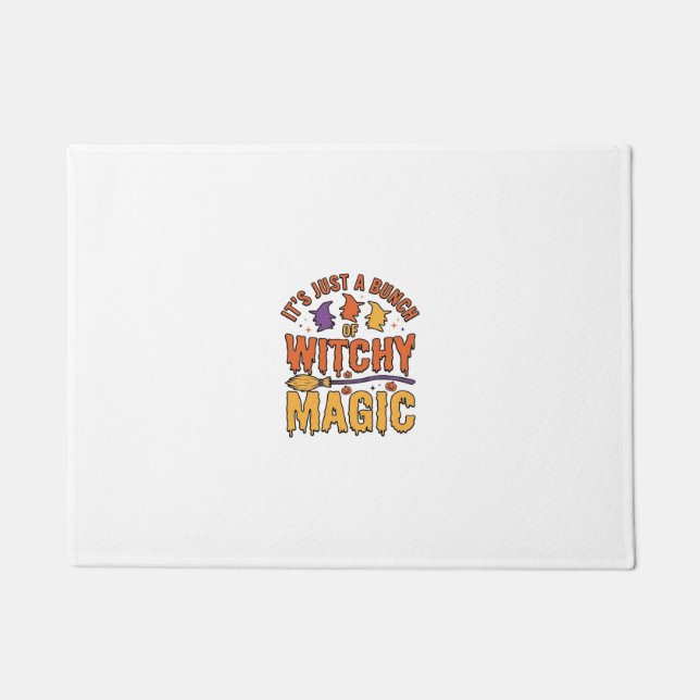 Witchy Magic Halloween Typography Design_1 Doormat (Front)