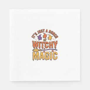 Witchy Magic Halloween Typography Design_1 Napkin