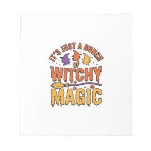 Witchy Magic Halloween Typography Design_1 Notepad