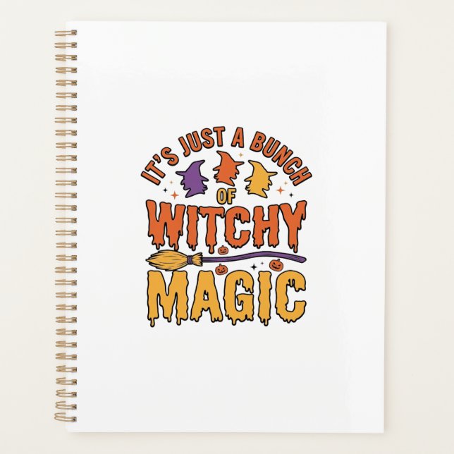 Witchy Magic Halloween Typography Design_1 Planner (Front)