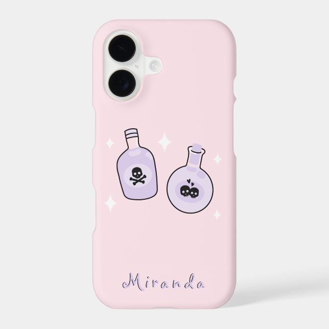 Witchy Magic Potions Pink Phone Case (Back)