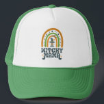 Witchy Mama Mum Mother Rainbow Groovy Halloween  Trucker Hat<br><div class="desc">Get your 'Witchy Mama' groove on this Halloween! This spooktacular tee is the perfect gift for mum. Let her embrace her inner witch with style,  and she'll be ready for some trick-or-treat magic. Grab this witchcraft-inspired design and make this Halloween a wickedly fun one!</div>