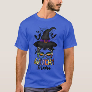 Witchy Mama Witch Halloween Mum Mummy Witchy Women T-Shirt