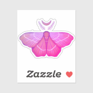 Witchy Moth Moon Purple Magical Insect Cottagecore