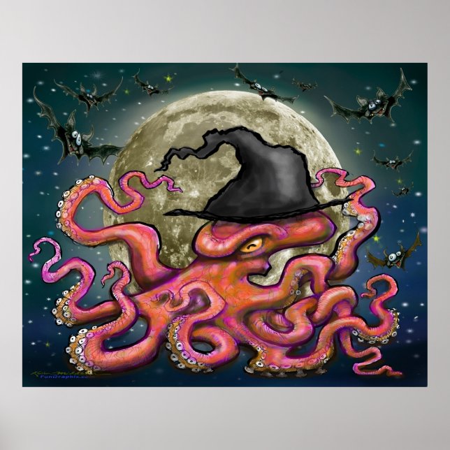 Witchy Octopus Poster (Front)