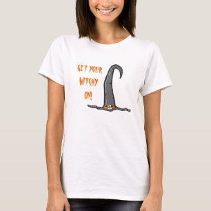 Witchy On Witch Hat Halloween T-Shirt