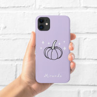 Witchy Pumpkin Purple Phone Case