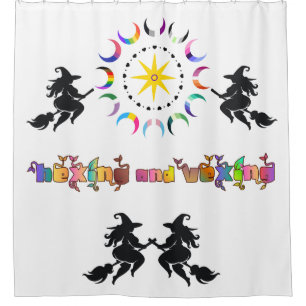 Witchy Queer Pride Shower Curtain