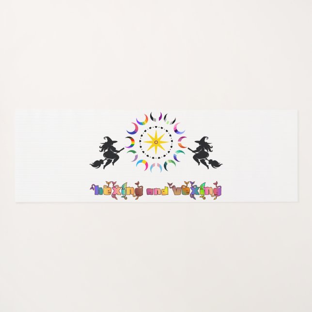 Witchy Queer Pride Yoga Mat (Back (Horizontal))