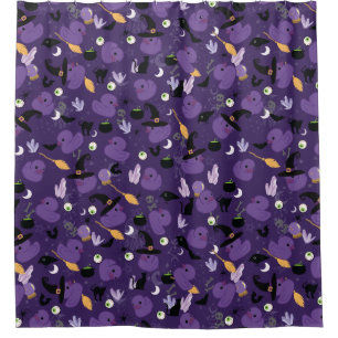 Witchy Rubber Ducks Shower Curtain