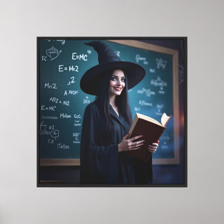 Witchy Science Teacher – Magical Classroom Canvas Print