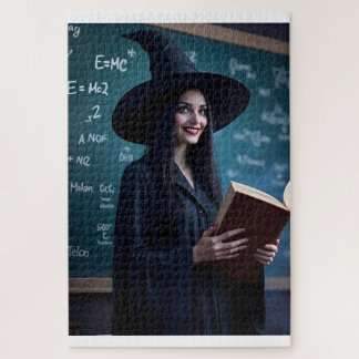 Witchy Science Teacher – Magical Classroom Jigsaw Puzzle