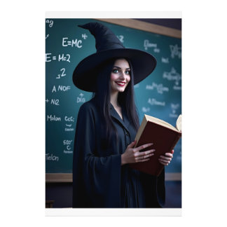 Witchy Science Teacher – Magical Classroom Photo Print