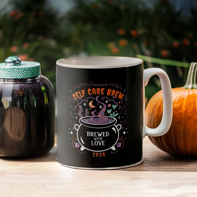 Witchy Self-Care Brew : Customisable Halloween   Coffee Mug (Creator Uploaded)