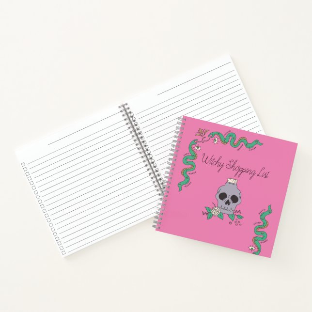 Witchy Shopping List Notebook (Inside)