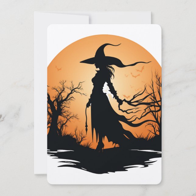 WITCHY SILHOUETTE [7] INVITATION (Front)