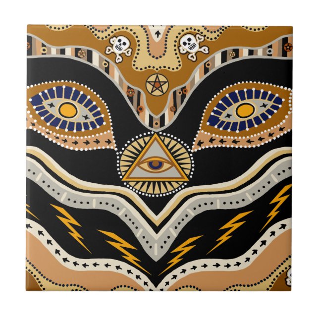 Witchy Spells and Potions Ceramic Tile (Front)