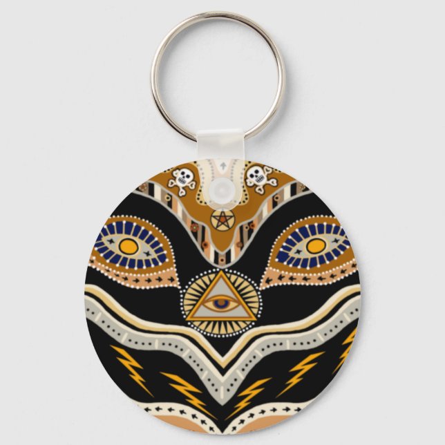 Witchy Spells and Potions Key Ring (Front)
