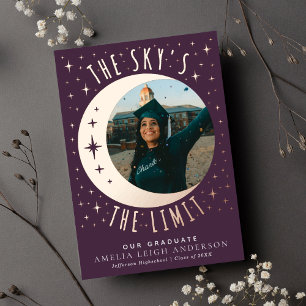 Witchy Tarot Graduation Photo Announcement Card