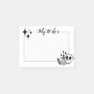 Witchy to do list post-it notes