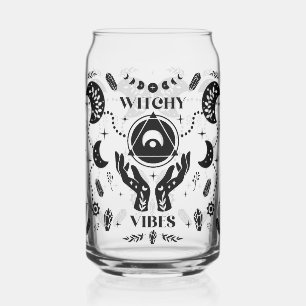 Witchy Vibes Can Glass
