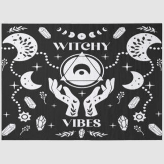 Witchy Vibes Halloween Decoupage Tissue Paper
