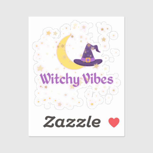 Witchy Vibes Moon & Hat (Sheet)