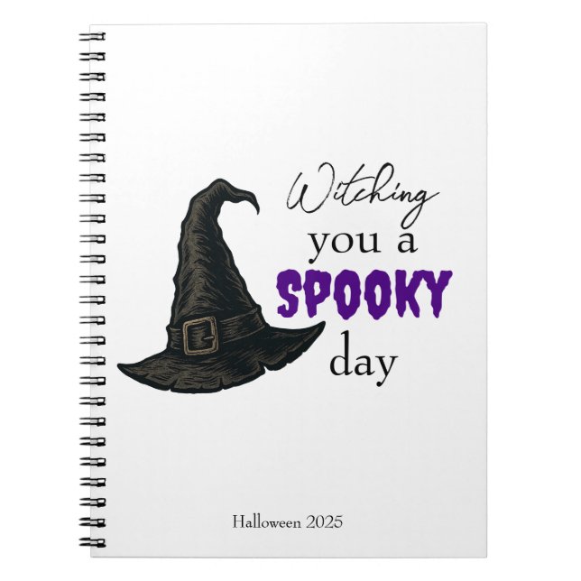 Witchy Vibes - Spooky & Stylish |  Notebook (Front)