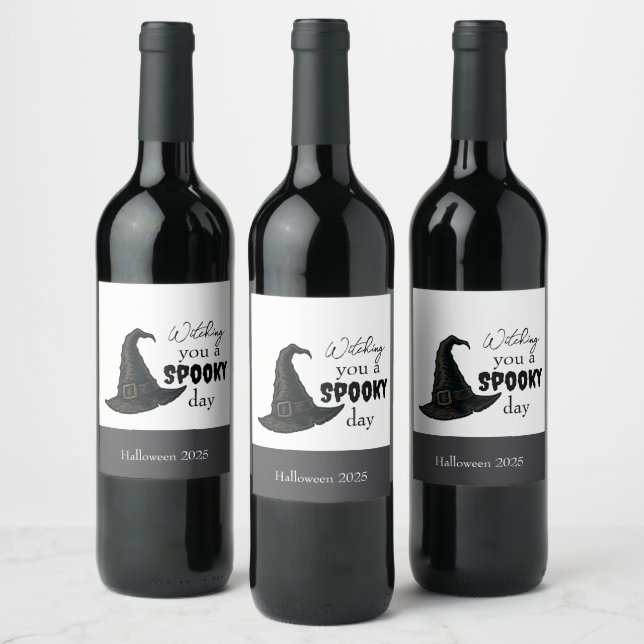 Witchy Vibes - Spooky & Stylish |  Wine Label (Bottles)