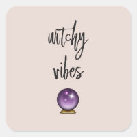 Witchy Vibes Sticker Crystal Ball Emoji