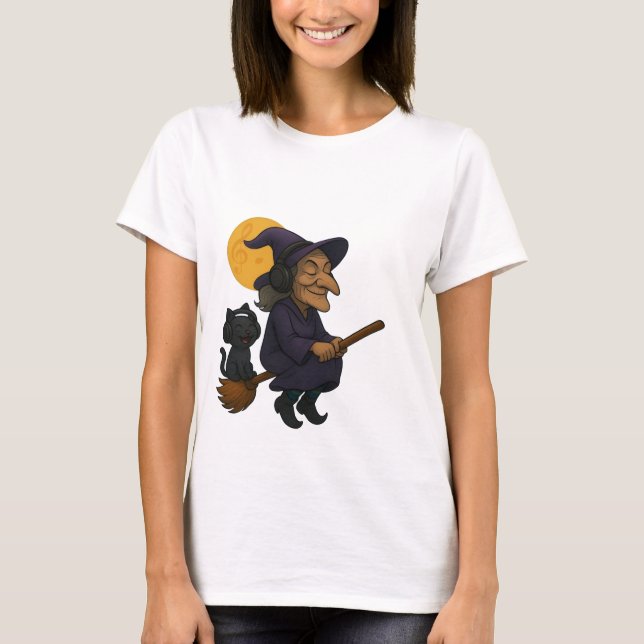 Witchy Vibes: To the Tune of Magic" T-Shirt (Front)