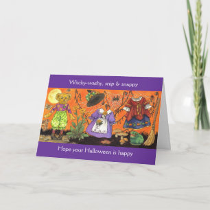 Witchy Washy Halloween Card