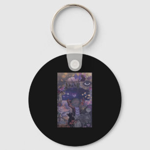 Witchy Whimsigoth Aesthetic With Cats Key Ring