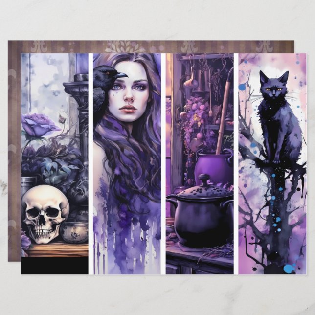 Witchy Whimsy Bookmarks (Front/Back)