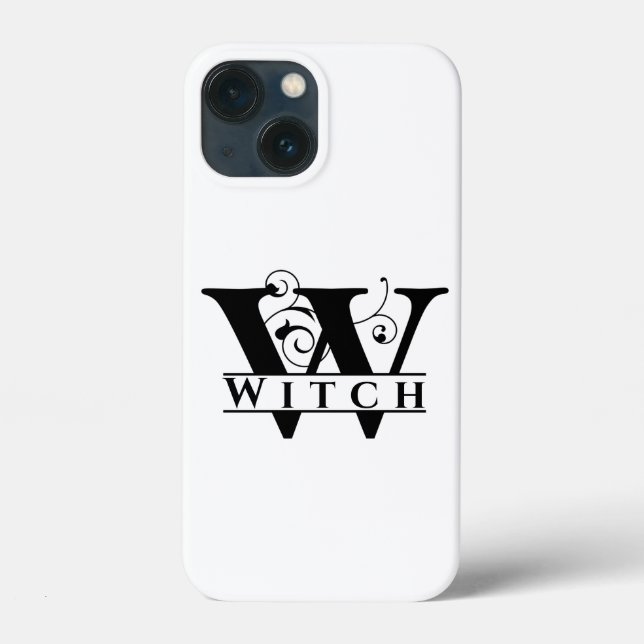 Witchy Witch Monogram Name Design Case-Mate iPhone Case (Back)
