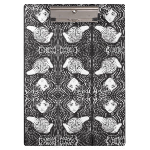 Witchy Woman Artistic Black and White Clipboard