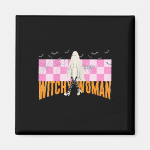 Witchy Woman Funny Halloween Costume Spooky Femini Magnet