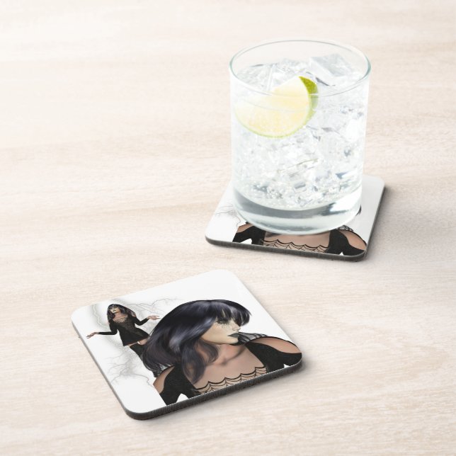 Witchy Woman Set of Six Coasters (Right Side)