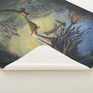 Witchy Woman Sherpa Blanket